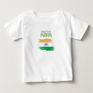 Stolz, ein indisches Trikolore-T-Shirt für Kleinki Baby T-shirt