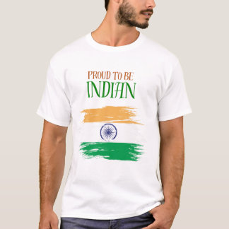 Stolz, ein indisches Trikolore-T-Shirt zu tragen | T-Shirt
