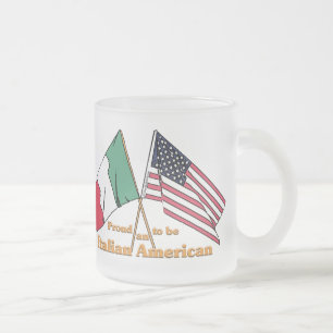 Stolz, ein italienischer Amerikaner zu sein Mattglastasse