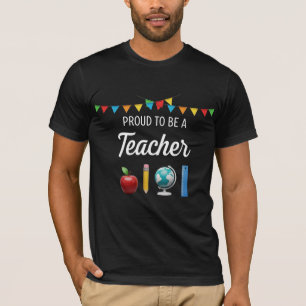 Stolz, ein Lehrer zu sein - Schul-Symbole-Design T-Shirt