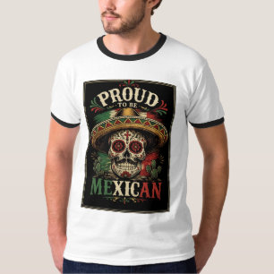 Stolz, ein mexikanischer Zucker-Schädel-Männer-T-S T-Shirt