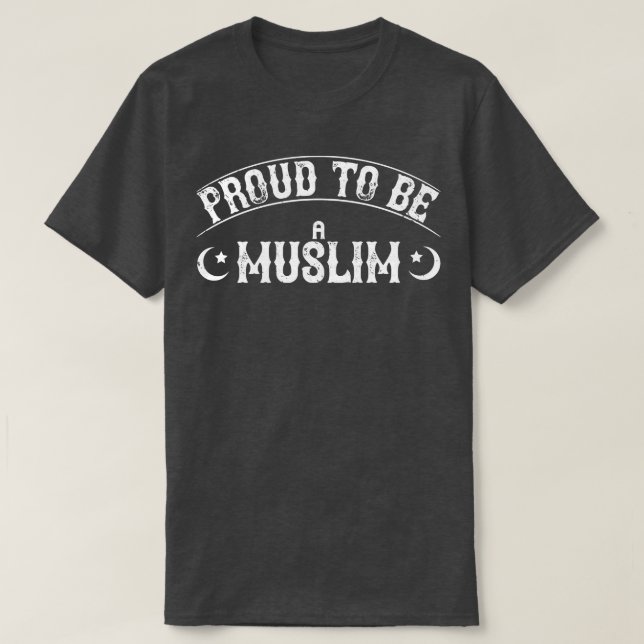 Stolz, ein Muslim zu sein T-Shirt (Design vorne)
