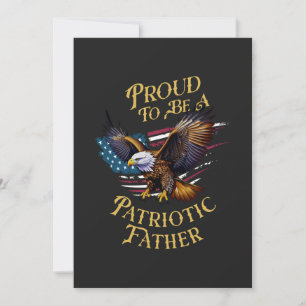 Stolz, ein patriotischer Vater zu sein Feiertagskarte