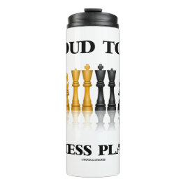 Stolz, ein Schachspieler-Reflektives Schach-Set zu Thermosbecher
