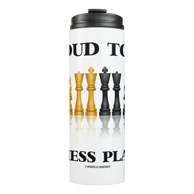 Stolz, ein Schachspieler-Reflektives Schach-Set zu Thermosbecher (Vorderseite)