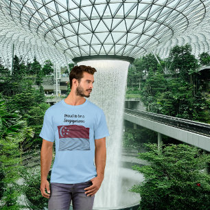 Stolz, ein Singapurer Nationalfeiertag-T-Shirt zu T-Shirt