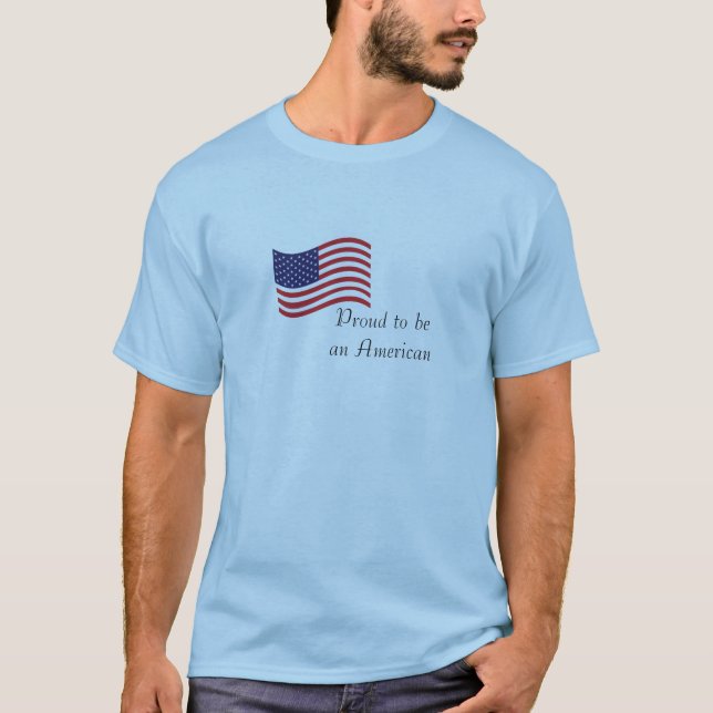 Stolz, ein T - Shirt der amerikanischen Männer zu (Vorderseite)