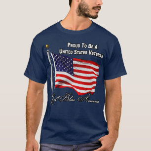 Stolz, ein US-Veteran mit USA-Flagge zu sein T-Shirt