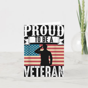 Stolz ein Veteran des amerikanischen Veteranen-Tag Karte