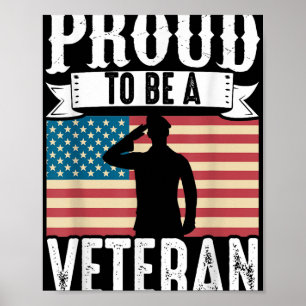 Stolz ein Veteran des amerikanischen Veteranen-Tag Poster