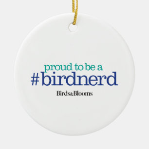 Stolz, ein Vogel-Nerd zu sein Keramikornament