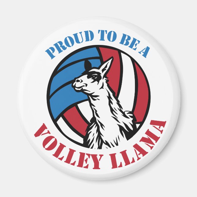 Stolz, ein Volley Llama Magnet zu sein (Vorne)