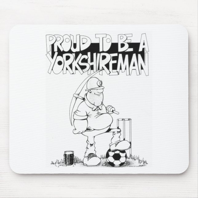 Stolz, ein yorkshireman zu sein mousepad (Vorne)