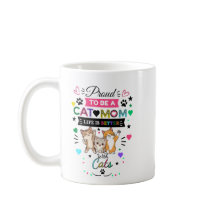 Stolz, eine Katzenmutter-Tasse zu sein - Lustige K