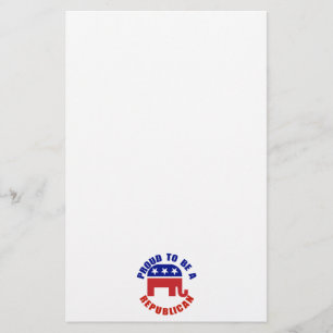 Stolz, eine republikanische Vorlage zu sein Briefpapier