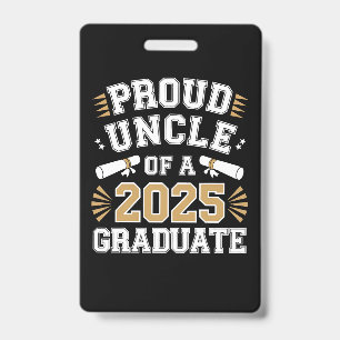 Stolz eines Abschlusses der Klasse 2025 Ausweis