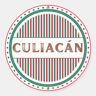 Stolz-Emblem der Stadt Culiacan – Mexikanische Ide Runder Aufkleber