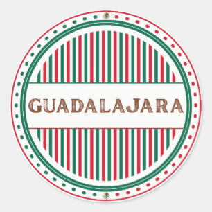 Stolz-Emblem der Stadt Guadalajara – Mexikanische Runder Aufkleber