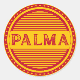 Stolz-Emblem der Stadt Palma – Spanische Identität Runder Aufkleber