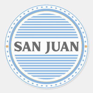 Stolz-Emblem der Stadt San Juan – argentinische Id Runder Aufkleber