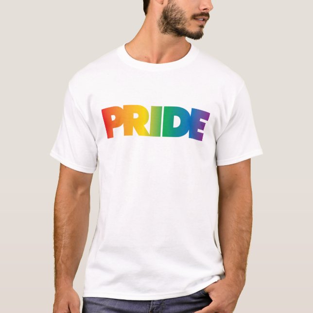 Stolz | Farbige Regenbogenkonstruktion T-Shirt (Vorderseite)