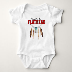 Stolz, Flachkopfbaby-Jersey-Bodysuit zu sein Baby Strampler