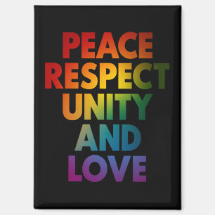 Stolz Frieden Respekt Einheit Und Liebe Magnet