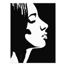 Stolz frisches Gesicht, schwarz-weiß ausatmen