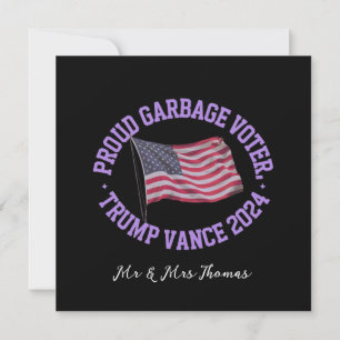 Stolz Garbage Wähler Trump Vance 2024 ausstechen Einladung
