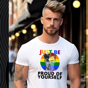 Stolz - Gay Pride Portrait von Male T-Shirt