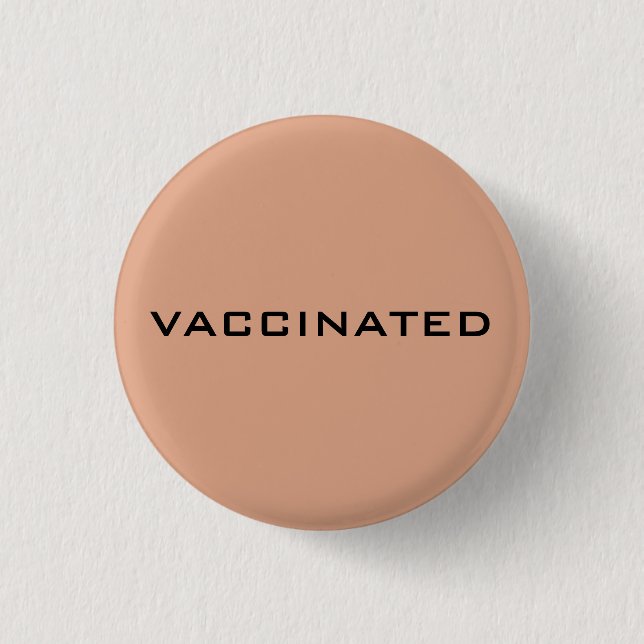 Stolz geimpfte Coronavirus-Pandemie Button (Vorderseite)