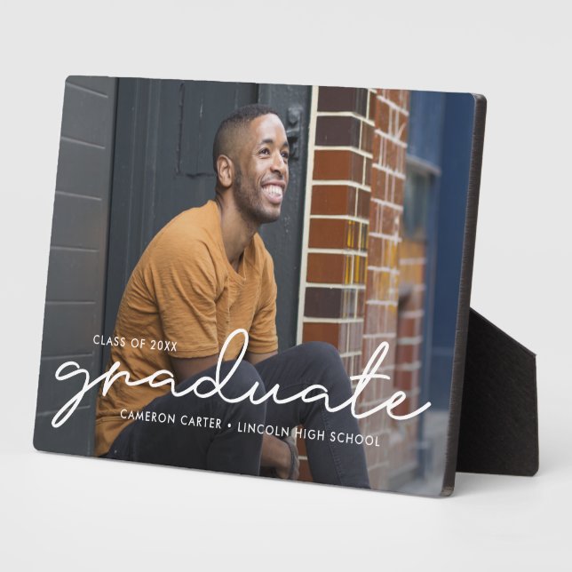 Stolz geschrieben EDITABLE FARBEN Abschluss Plaque Fotoplatte (Seite)