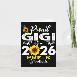 Stolz gigi von 2026 Vorschulabsolventin MuttertagS Karte