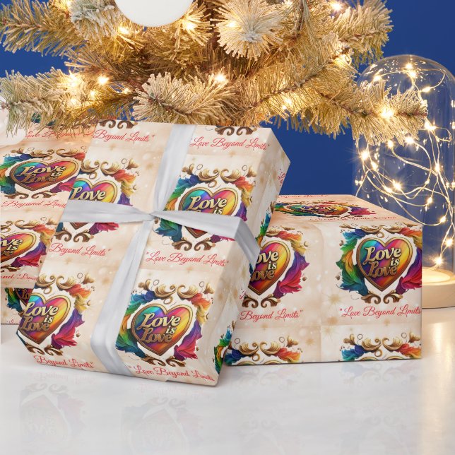 "Stolz goldene Liebe" Geschenkpapier (Feiertage)