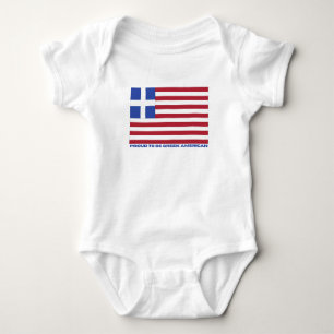 STOLZ, GRIECHISCHER AMERIKANER ZU SEIN! BABY STRAMPLER
