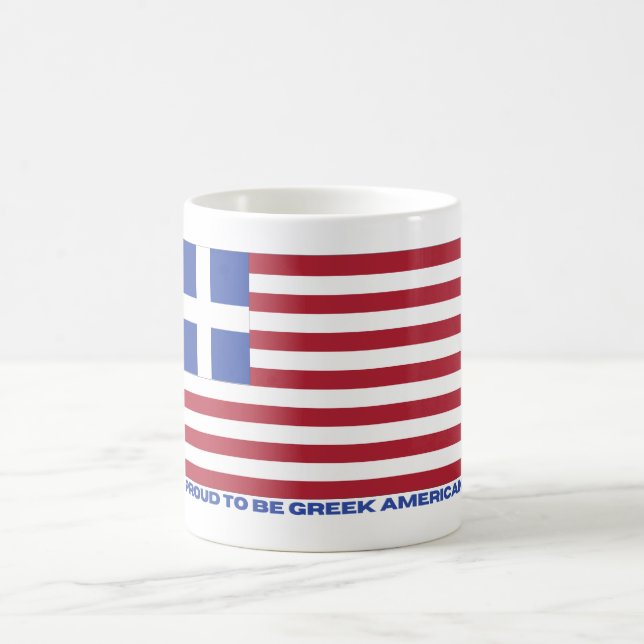STOLZ, GRIECHISCHER AMERIKANER ZU SEIN! KAFFEETASSE (Mittel)