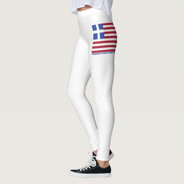 STOLZ, GRIECHISCHER AMERIKANER ZU SEIN! LEGGINGS (Links)