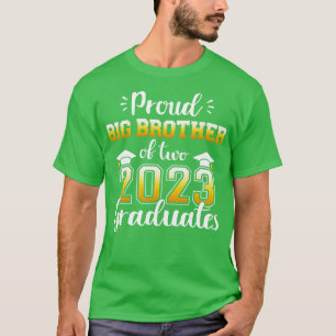 Stolz großer Bruder zwei Klasse 2023 Absolventen S T-Shirt