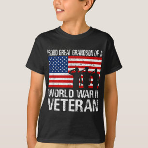 Stolz großer Enkel eines WW II Veteran Familienmat T-Shirt