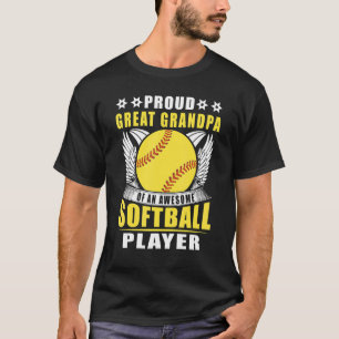 Stolz Großvater eines Phantastischen Softballspiel T-Shirt