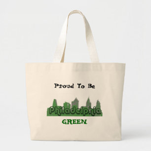 Stolz, grüne Tasche zu sein