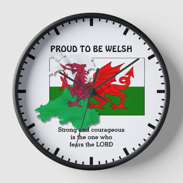 STOLZ, GUTE Flagge Wales zu sein Uhr (Vorderseite)