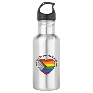 Stolz Herz Du Kannst Du Selbst Mit Mir T-Shirt Des Edelstahlflasche