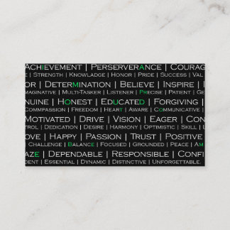 Stolz, ich Berufliche Visitenkarte zu sein