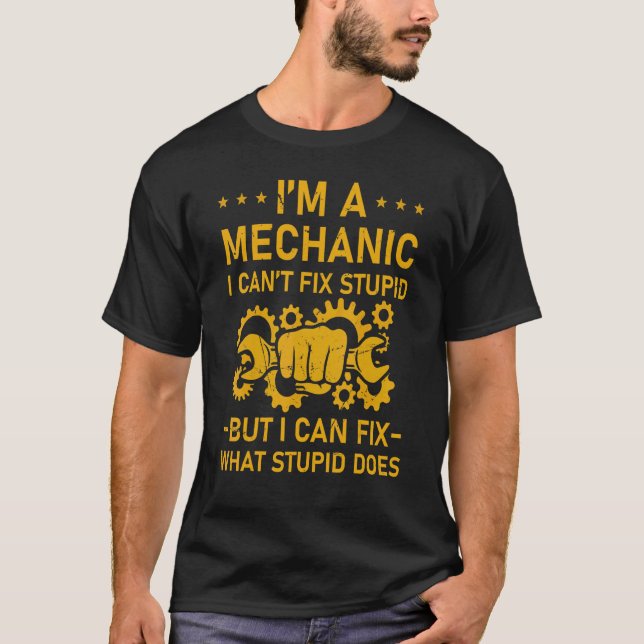 Stolz, ich bin Mechaniker, kann ich reparieren, wa T-Shirt (Vorderseite)