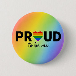 STOLZ, ICH SELBST Regenbogen-LGBTQ+-Pride-Monat Button