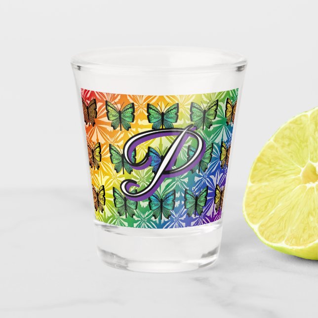 Stolz in der Flugkollektion Schnapsglas (Vorderseite)