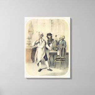 Stolz in der Küche, aus einer Reihe von Druckgrafi Leinwanddruck