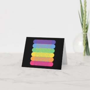 Stolz in Regenbogenfarben Dankeskarte