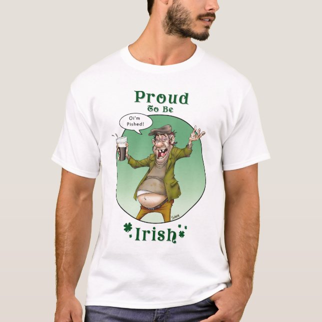 Stolz, irisch zu sein T-Shirt (Vorderseite)